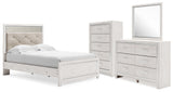 Altyra Full Panel Bed, Dresser, Mirror and Chest