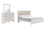 Altyra King Panel Bookcase Bed, Dresser and Mirror (Bed Size: King)