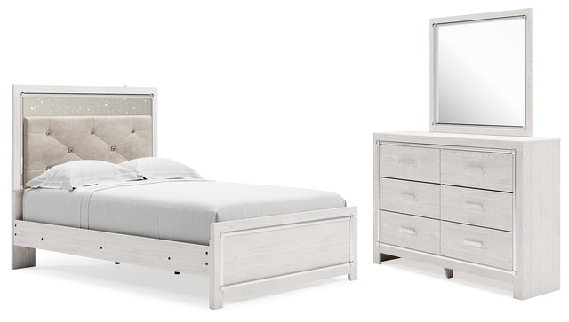 Altyra Full Panel Bed, Dresser and Mirror (Bed Size: Full)