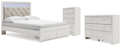 Altyra Queen Storage Bed, Dresser and Chest