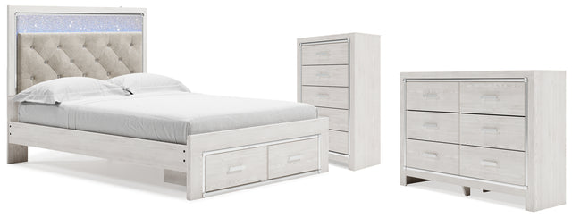 Altyra Queen Storage Bed, Dresser and Chest