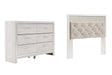 Altyra 2-Piece Queen Panel Headboard with Dresser (Queen Upholstered Panel Headboard, Dresser)