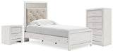Altyra Twin Panel Bed, Chest and Nightstand