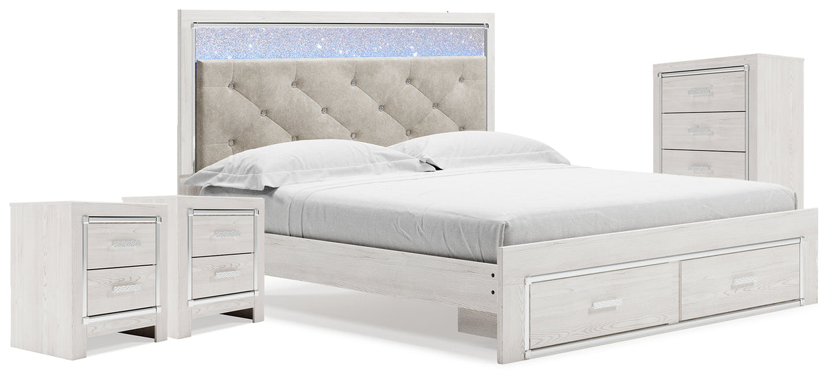 Altyra King Storage Bed, Chest and 2 Nightstands (Bed Size: King)