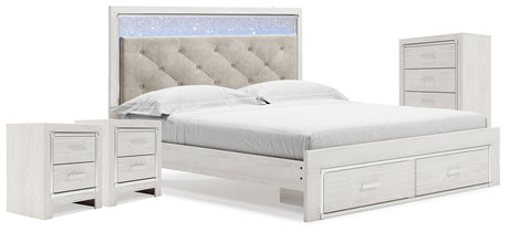 Altyra King Storage Bed, Chest and 2 Nightstands (Bed Size: King)