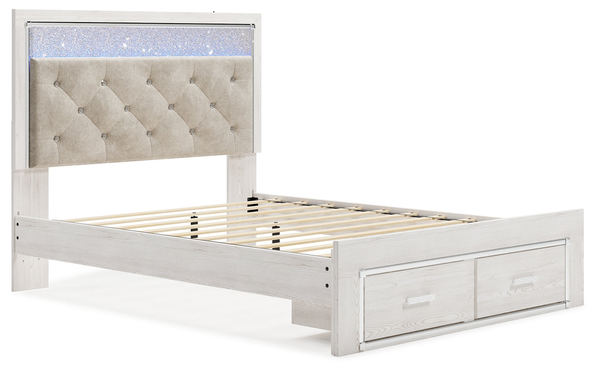 Altyra Queen Storage Bed, Dresser, Mirror, Chest and Nightstand (Bed Size: Queen)