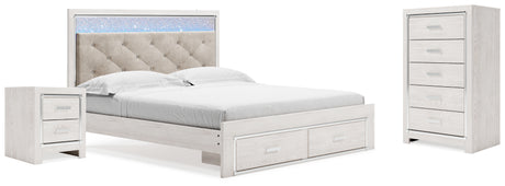 Altyra King Storage Bed, Chest and Nightstand (Bed Size: King)