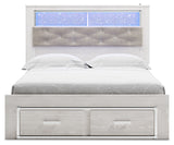 Altyra Queen Upholstered Bookcase Bed with Storage (Bed Size: Queen)