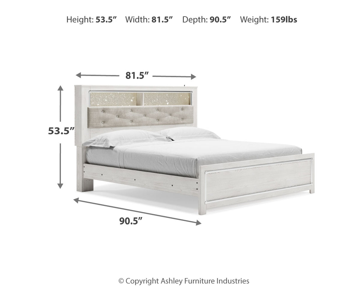 Altyra Queen Panel Bookcase Bed (Bed Size: King)