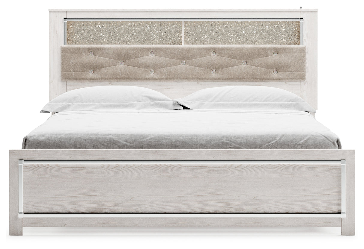 Altyra Queen Panel Bookcase Bed (Bed Size: King)