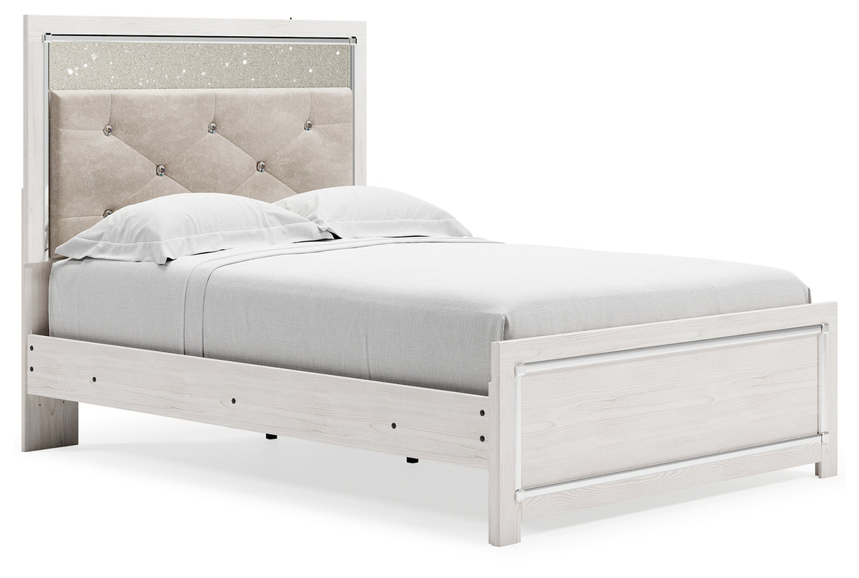 Altyra Full Panel Bed, Dresser, Mirror and Nightstand (Bed Size: Full)