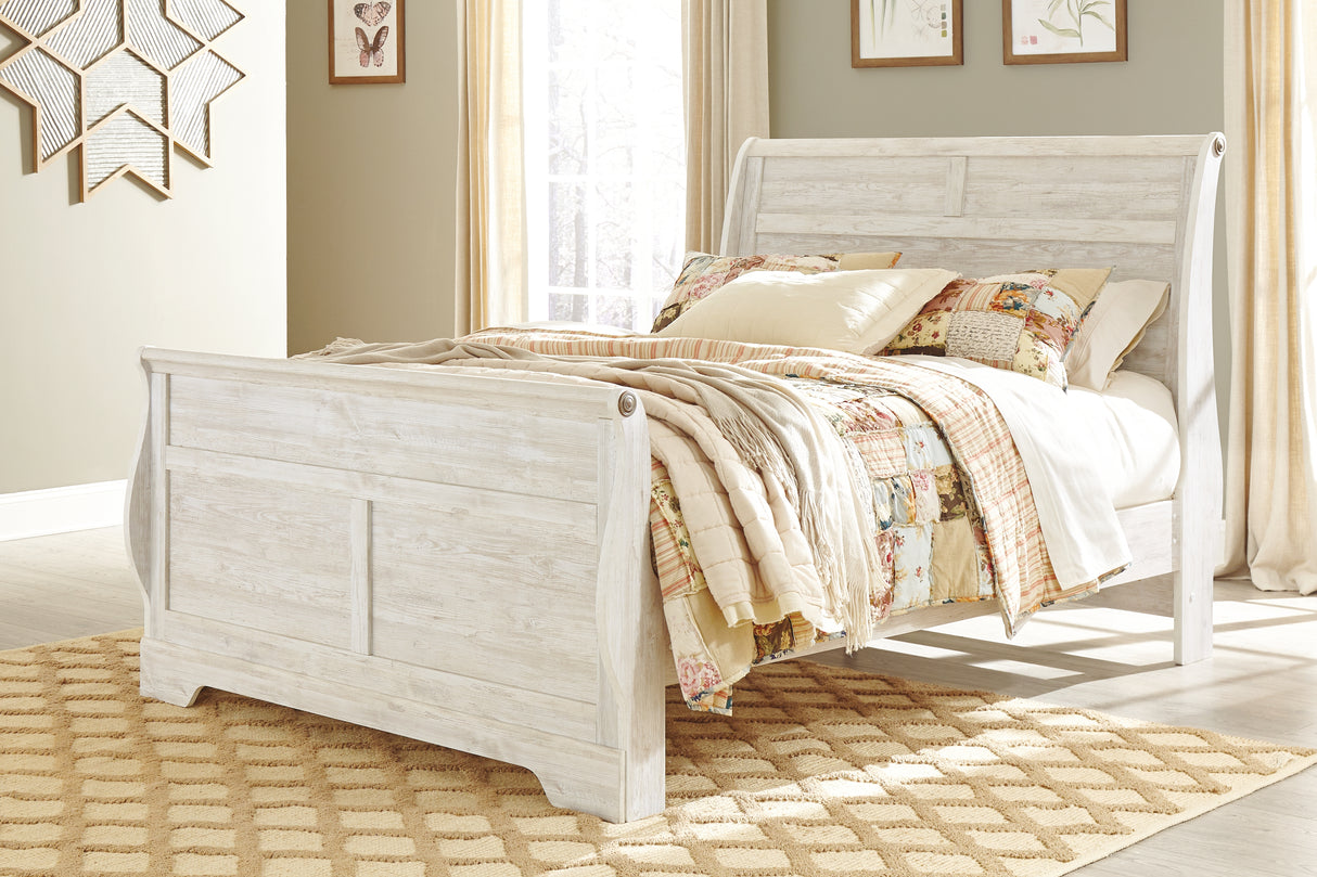 Willowton Queen Sleigh Bed (Bed Size: Queen)