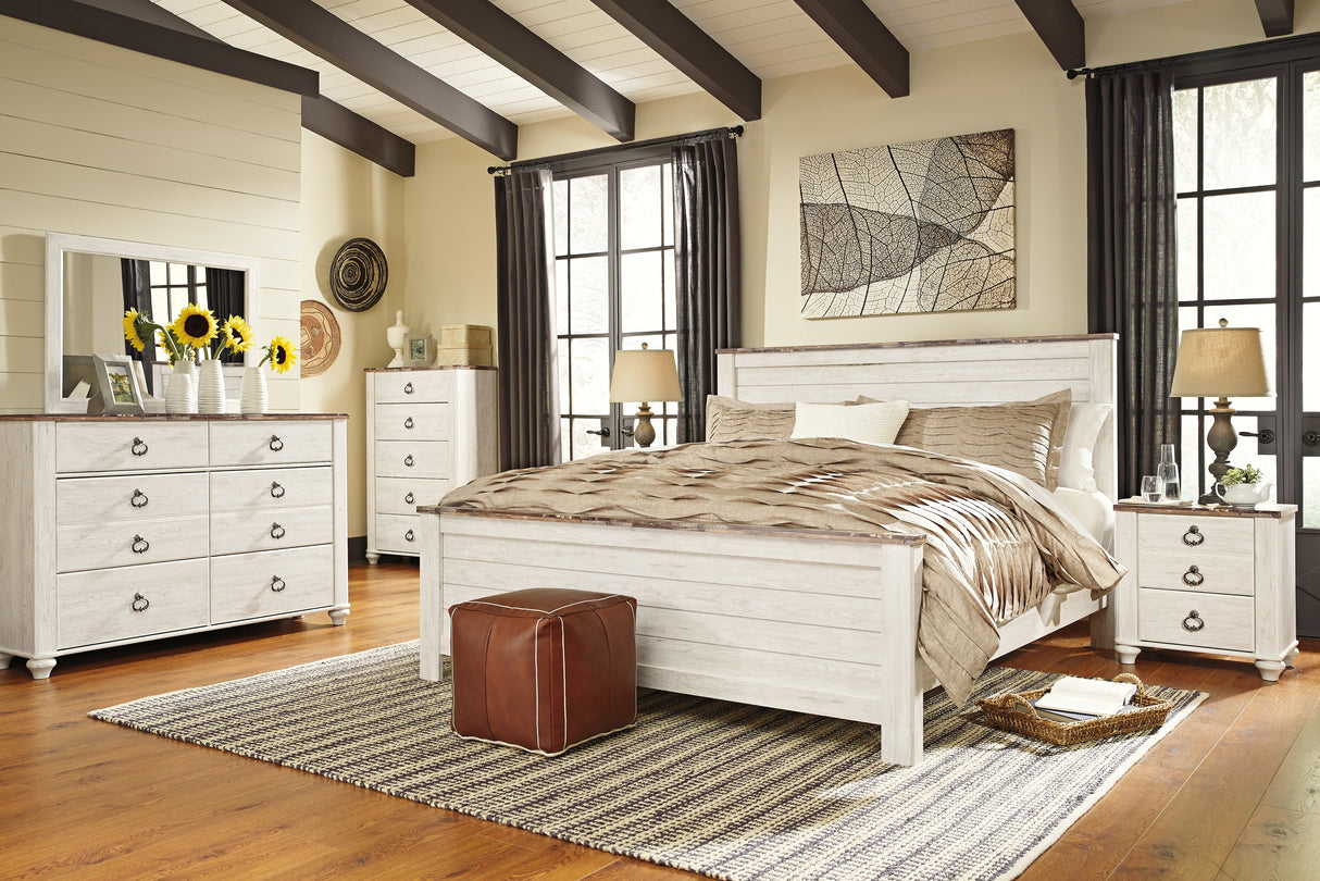Willowton Queen Panel Bed (Bed Size: California King)