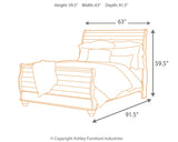 Willowton Queen Sleigh Bed (Bed Size: Queen)
