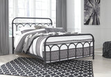Nashburg 2-Piece Queen Metal Bed with Mattress (Queen Metal Bed, Chime 12 Inch Hybrid Queen Mattress in a Box)