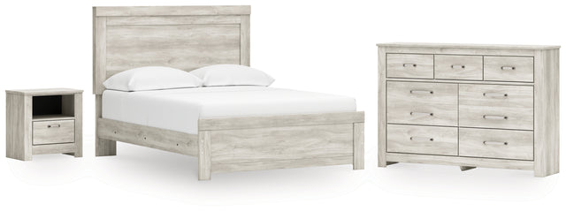 Bellaby 5-Piece Queen Panel Bed with Dresser and Nightstand (Queen Panel Footboard, Queen Panel Headboard, Queen Panel Rails, Dresser, Nightstand)