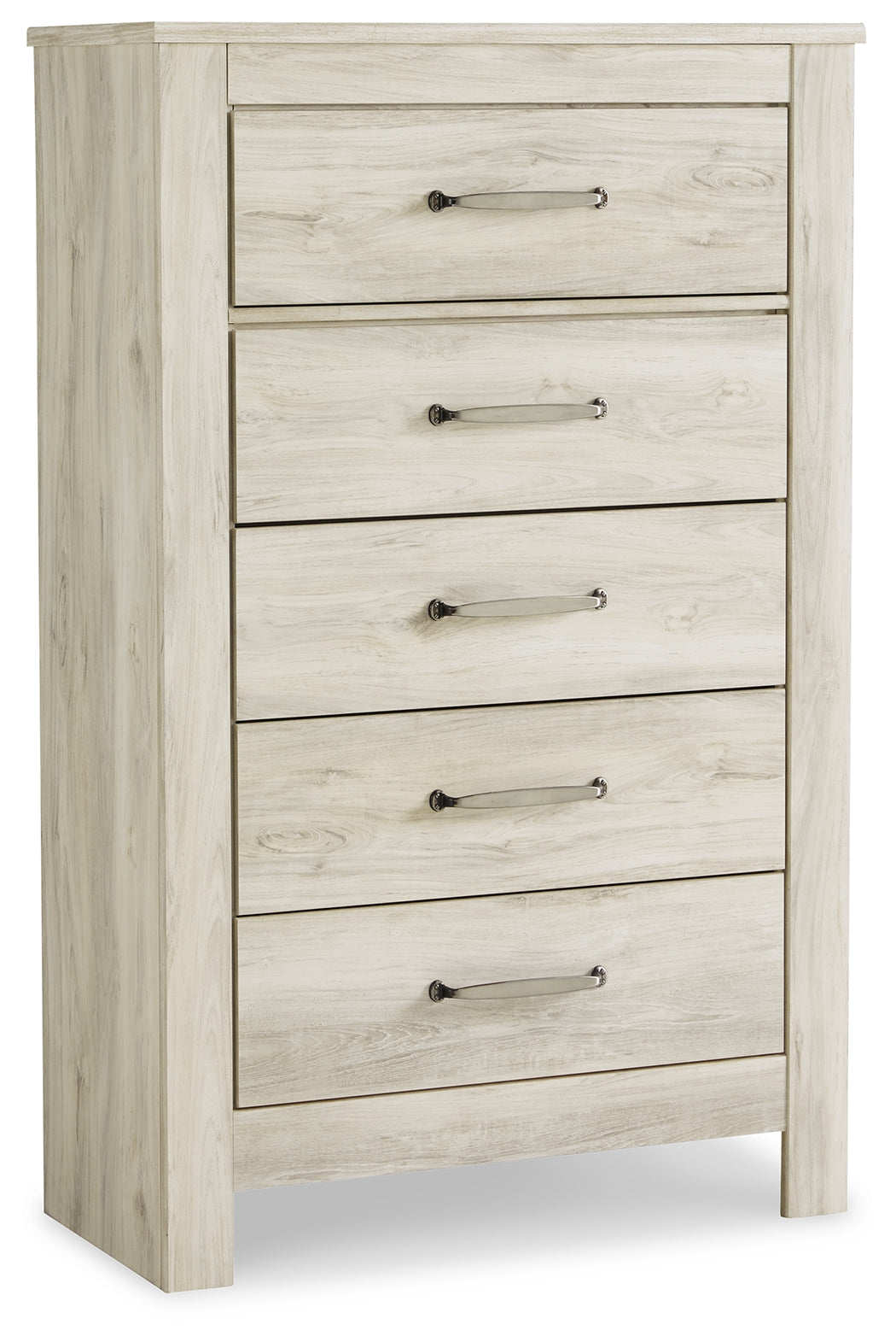 Bellaby King Panel Bed, Dresser, Mirror, Chest and 2 Nightstands (Bed Size: King)