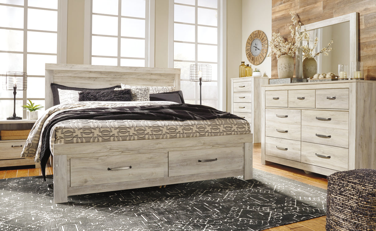 Bellaby Queen Platform Bed with 2 Storage Drawers (Bed Size: King)