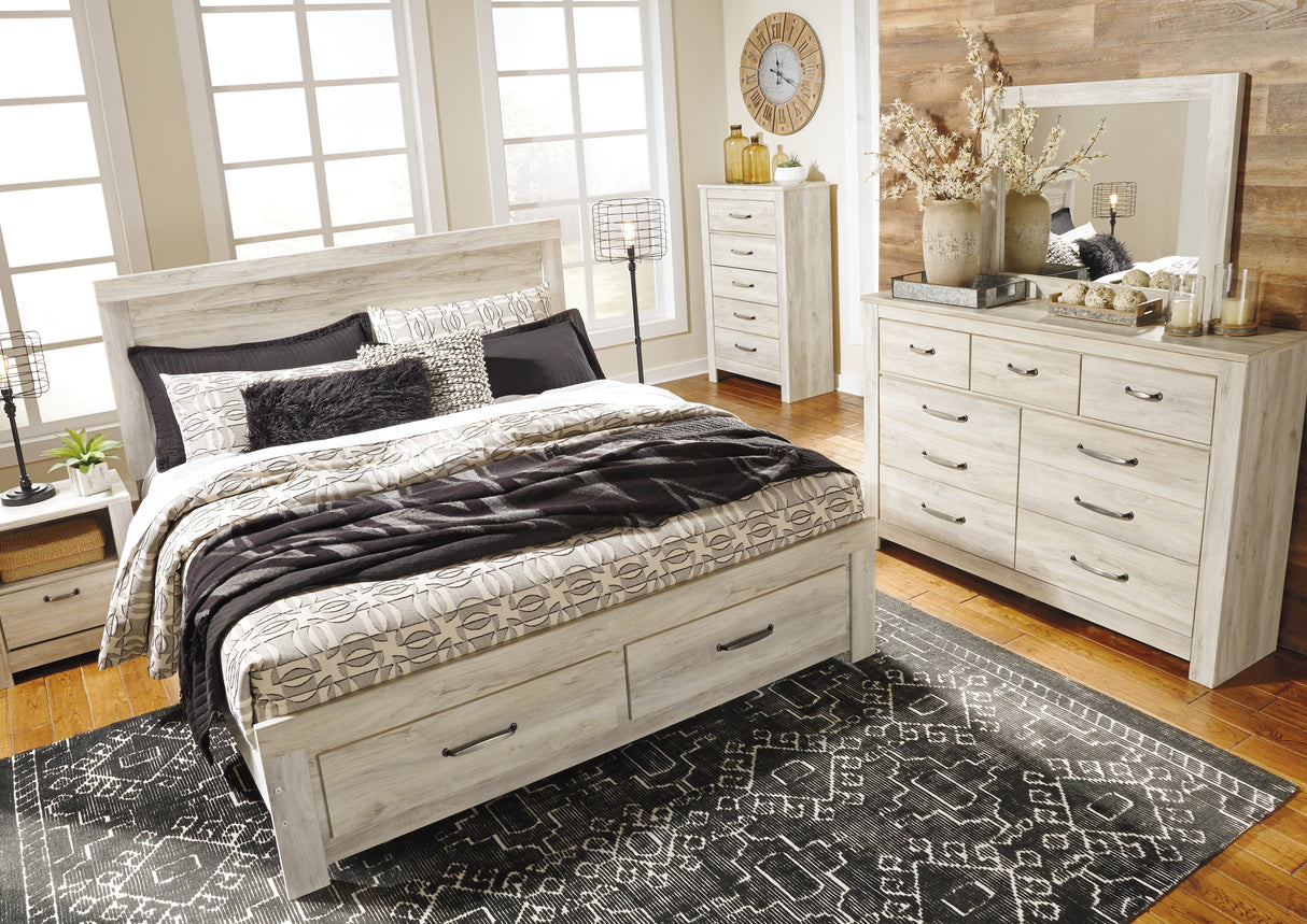 Bellaby Queen Platform Bed with 2 Storage Drawers (Bed Size: King)
