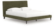 Chirason California King Upholstered Bed with Roll Slats (Bed Size: California King)