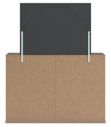 Fraluna 6-Piece Queen Panel Bed with Mirrored Dresser and Chest (Queen Panel Footboard with Rails, Queen Headboard Panel, Queen/King Headboard Posts, Dresser, Bedroom Mirror, Chest of Drawers)