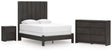 Fraluna 5-Piece Queen Panel Bed with Dresser and Nightstand (Queen Panel Footboard with Rails, Queen Headboard Panel, Queen/King Headboard Posts, Dresser, Nightstand)