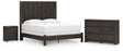 Fraluna 5-Piece King Panel Bed with Dresser and Nightstand (King Panel Footboard with Rails, King Headboard Panel, Queen/King Headboard Posts, Dresser, Nightstand)