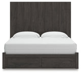 Fraluna 6-Piece King Panel Storage Bed with Mirrored Dresser (King Storage Footboard, King Headboard Panel, Queen/King Headboard Posts, King Bed Rails, Dresser, Bedroom Mirror)