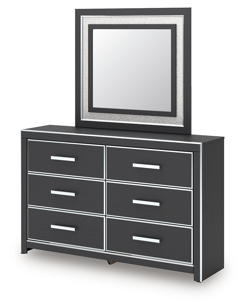 Zuraleus King Panel Bed, Dresser, Mirror and Nightstand (Bed Size: King)