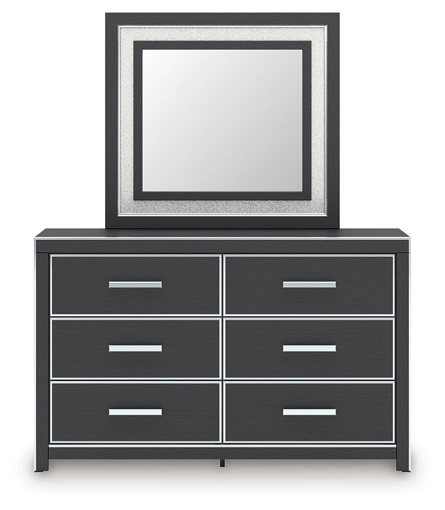 Zuraleus King Panel Bed, Dresser, Mirror and Nightstand (Bed Size: King)
