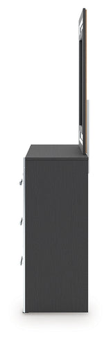 Zuraleus King Panel Bed, Dresser, Mirror and Nightstand (Bed Size: King)