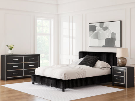 Zuraleus Queen Upholstered Bed, Dresser and Nightstand (Bed Size: Queen)