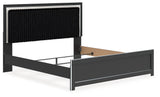 Zuraleus King Panel Bed, Dresser, Mirror and Nightstand (Bed Size: King)
