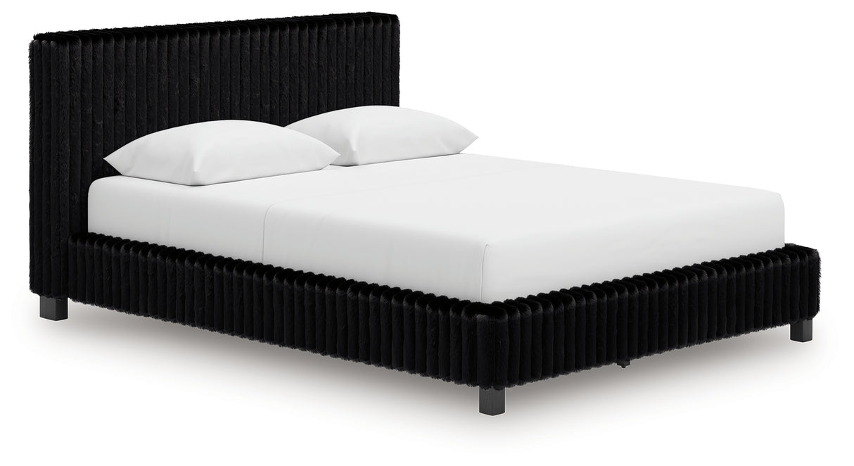 Zuraleus Queen Upholstered Bed, Dresser and Nightstand (Bed Size: Queen)