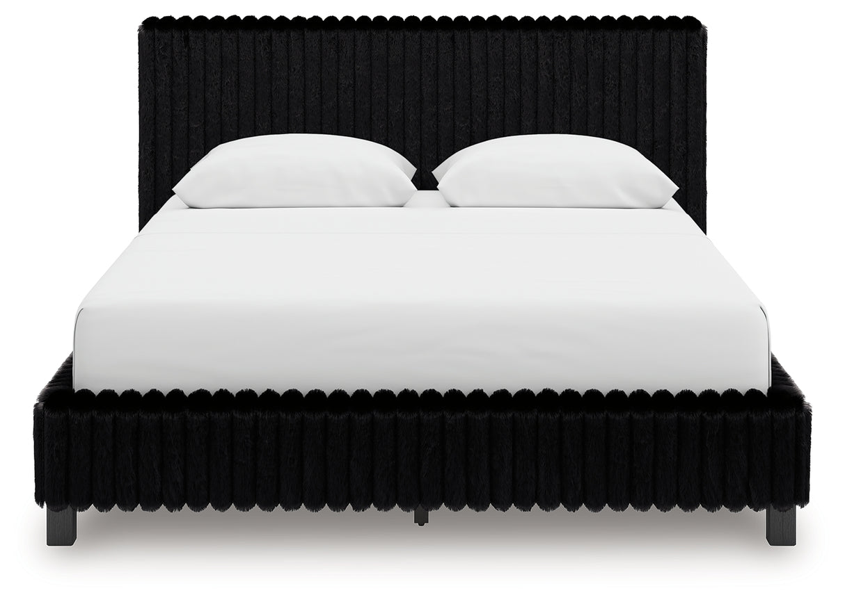 Zuraleus Queen Upholstered Bed, Dresser and Nightstand (Bed Size: Queen)