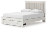 Zuraleus Queen Storage Bed, Dresser, Mirror and Nightstand