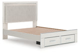Zuraleus Queen Storage Bed, Dresser, Mirror and Nightstand