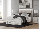 Zuraleus Queen Storage Bed, Dresser, Mirror and Nightstand