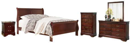 Alisdair King Sleigh Bed, Dresser, Mirror and Nightstand (Bed Size: King)