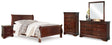 Alisdair 7-Piece Queen Sleigh Bed with Mirrored Dresser, Chest and 2 Nightstands (Queen Sleigh Headboard/Footboard, Queen Sleigh Rails, Dresser, Bedroom Mirror, Chest of Drawers, Nightstand, Nightstand)