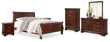 Alisdair King Sleigh Bed, Dresser, Mirror, Chest and 2 Nightstands (Bed Size: King)