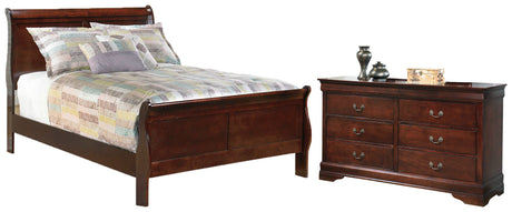 Alisdair 3-Piece Full Sleigh Bed with Dresser (Full Sleigh Headboard/Footboard, Full Sleigh Rails, Dresser)