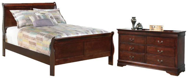 Alisdair 3-Piece Full Sleigh Bed with Dresser (Full Sleigh Headboard/Footboard, Full Sleigh Rails, Dresser)