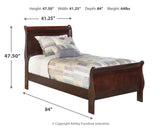 Alisdair 3-Piece Twin Sleigh Bed with Mattress (Chime 8 Inch Memory Foam Twin Mattress in a Box, Twin Sleigh Headboard/Footboard, Twin Sleigh Rails)