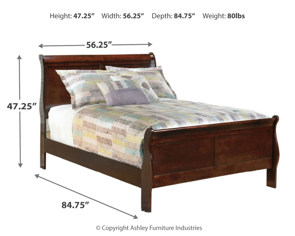 Alisdair Full Sleigh Bed and Nightstand