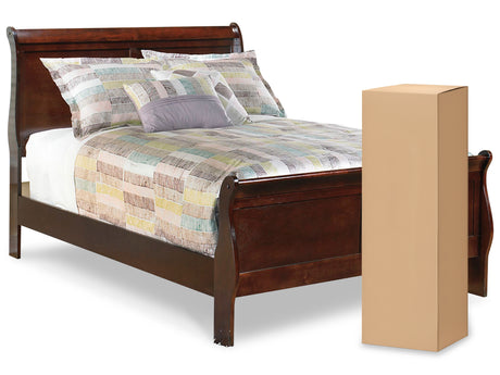 Alisdair 3-Piece Full Sleigh Bed with Mattress (Full Sleigh Headboard/Footboard, Full Sleigh Rails, 8 Inch Chime Innerspring Full Mattress in a Box)