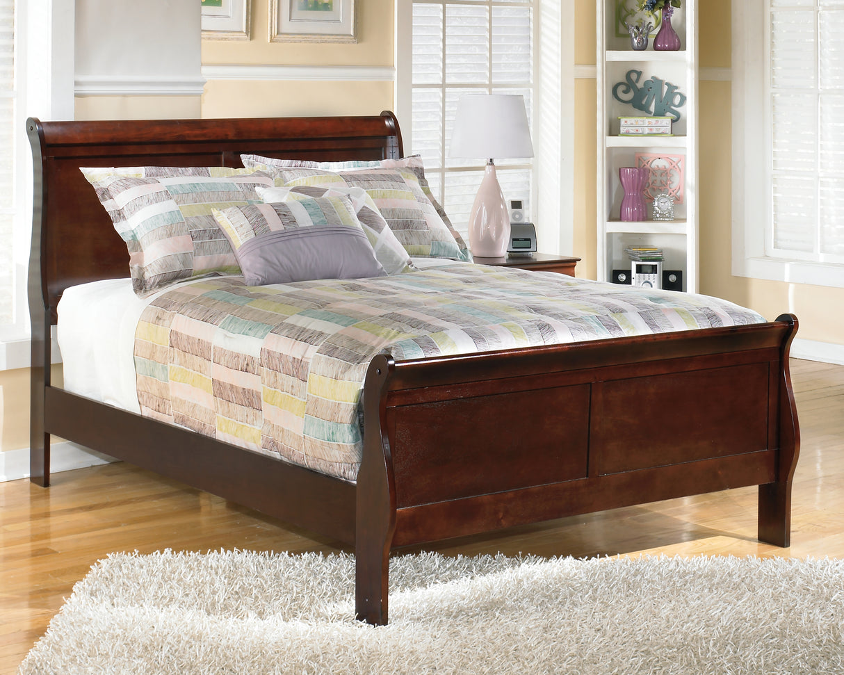 Alisdair 4-Piece Full Sleigh Bed with 2 Nightstands (Nightstand, Nightstand, Full Sleigh Headboard/Footboard, Full Sleigh Rails)
