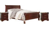 Alisdair 4-Piece King Sleigh Bed with 2 Nightstands (King/California King Sleigh Headboard/Footboard, King Sleigh Rails, Nightstand, Nightstand)