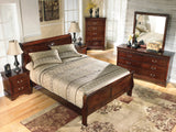Alisdair 4-Piece King Sleigh Bed with 2 Nightstands (King/California King Sleigh Headboard/Footboard, King Sleigh Rails, Nightstand, Nightstand)
