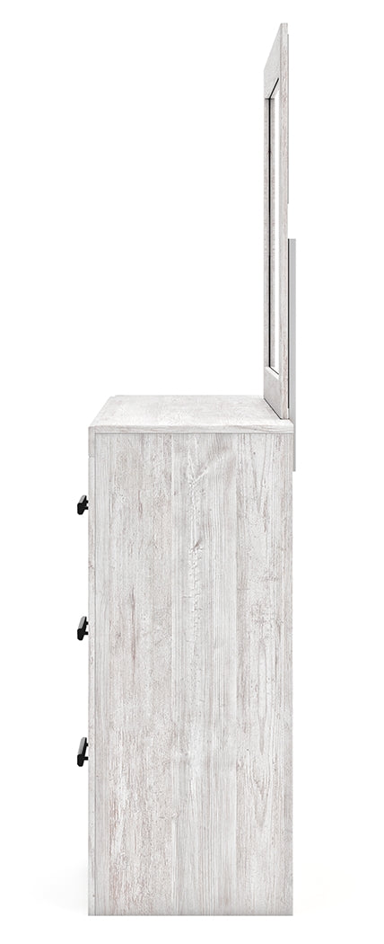 Cayboni Full Panel Bed, Dresser and Mirror (Bed Size: Full)